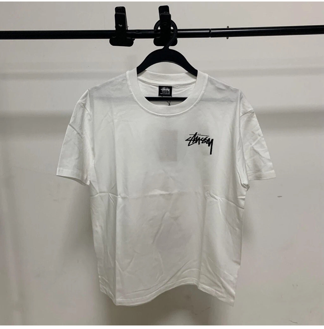 Stussy Fuzzy Dice T-Shirt White Black 1904765
