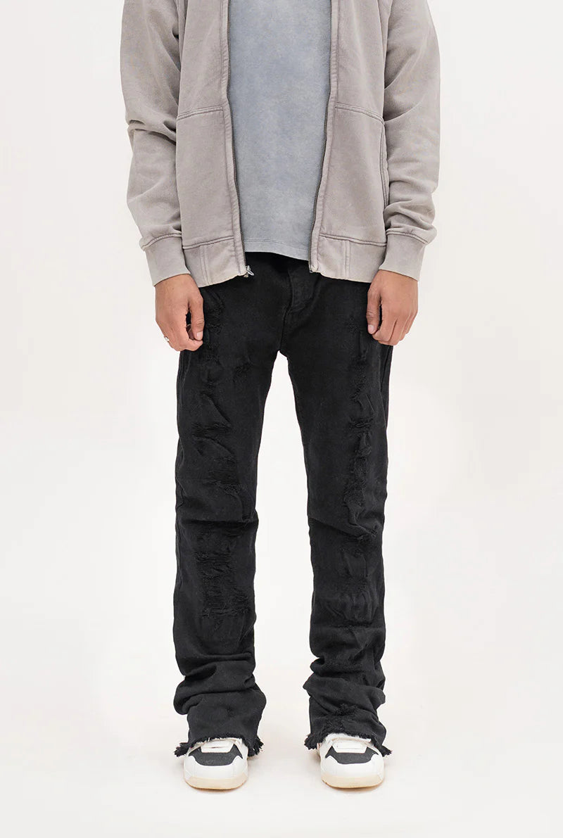Renaissance Black distressed Icy Rich jeans