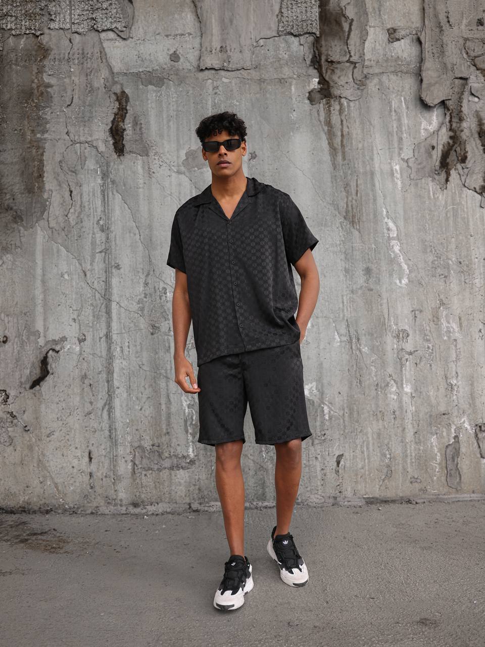 Luxury silk summer shorts sets