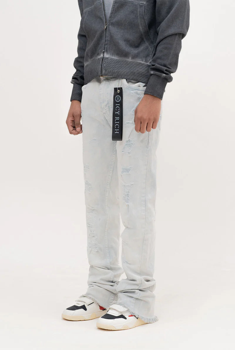 Light blue Renaissance Black Icy Rich jeans