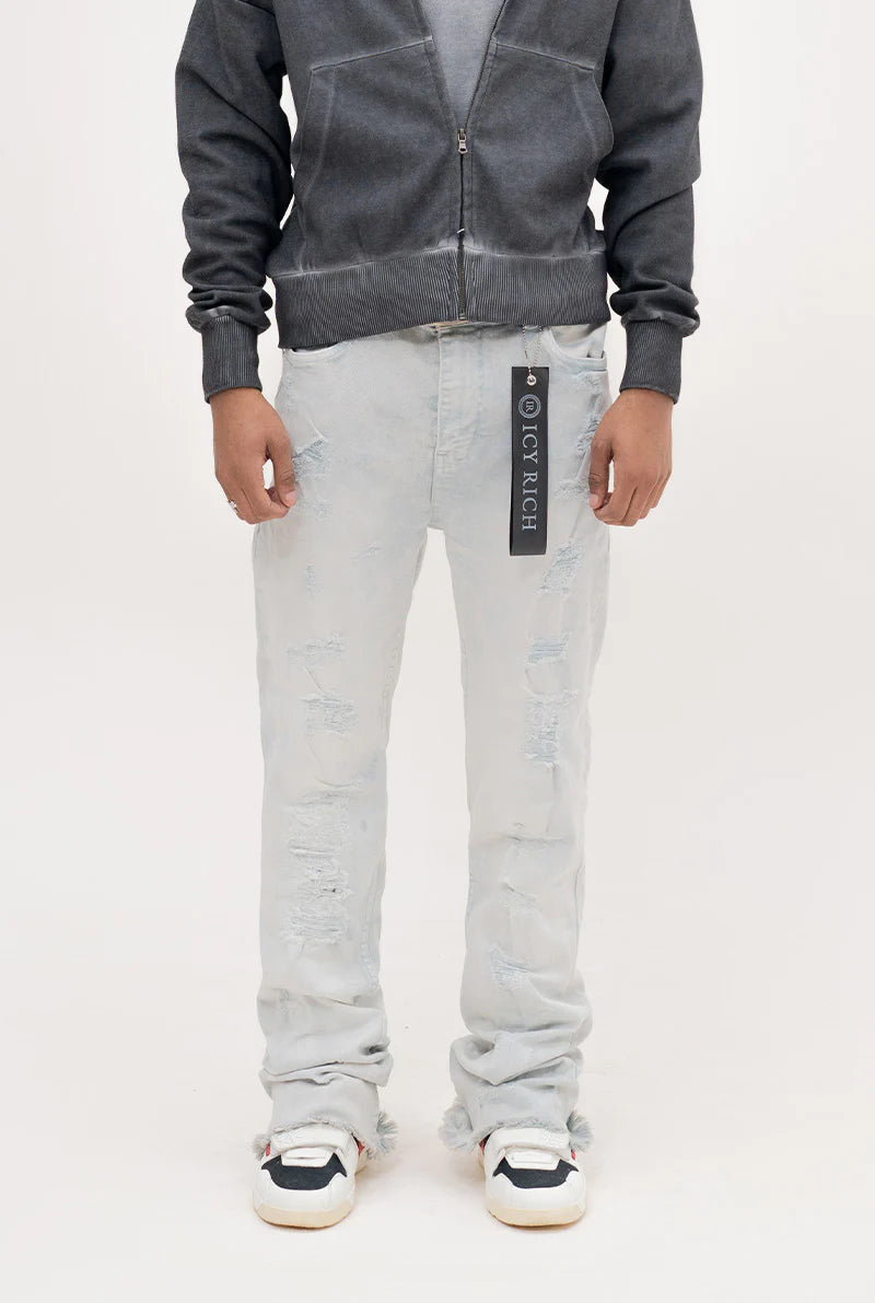 Light blue Renaissance Black Icy Rich jeans