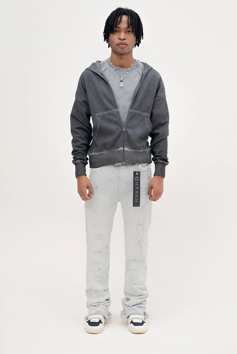 Light blue Renaissance Black Icy Rich jeans