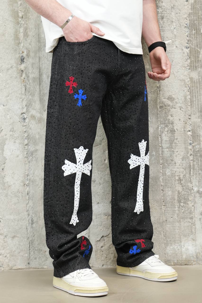 Crossfire Black Rhinestone Jeans