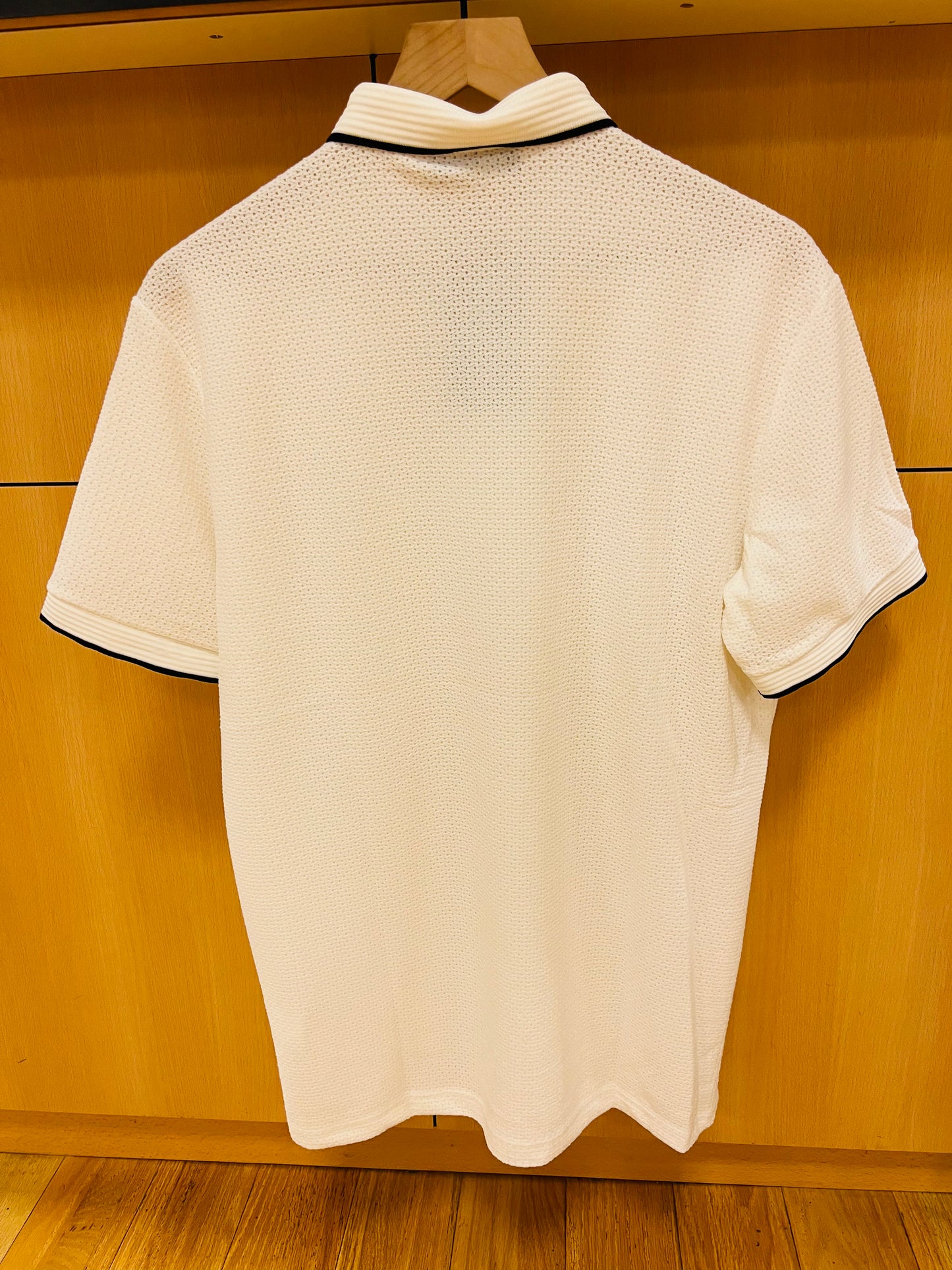 White simple polo shirt cotton