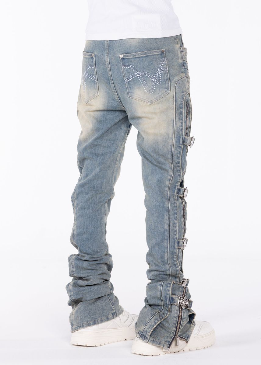 Vintage Blue Cross Buckle Denim (Vintage-Blue-Cross-Buckle-Denim)