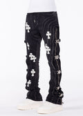 Obsidian Black Cross Buckle Denim Guapi