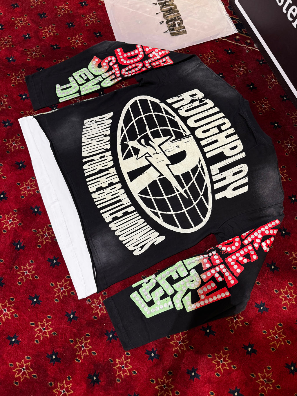 Rough Play skull and Rose T-shirt