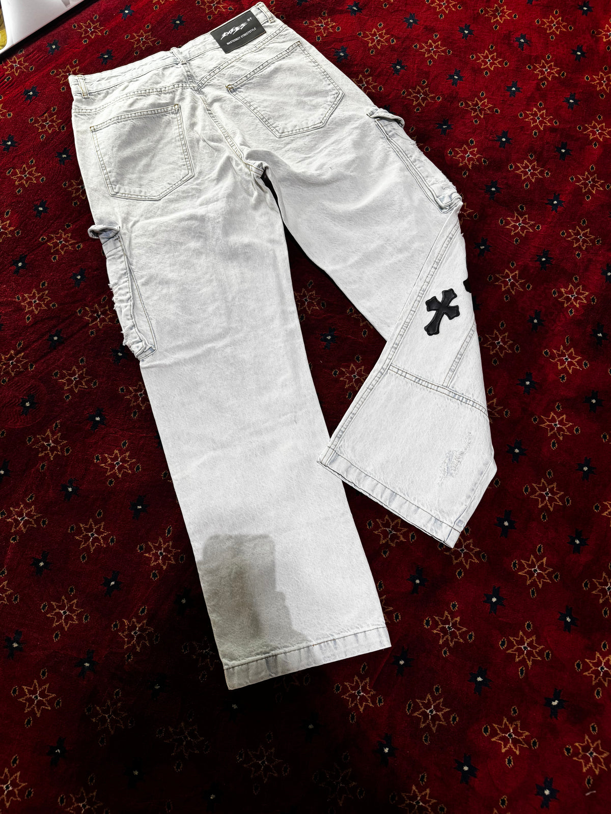 Masterboy cross Blue straight Jeans