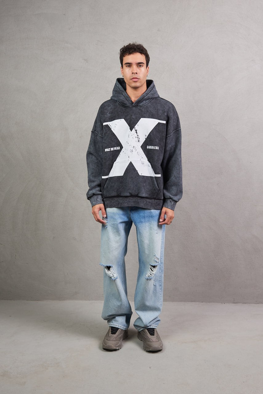 Masterboy X Barriers acids washed Hoodie
