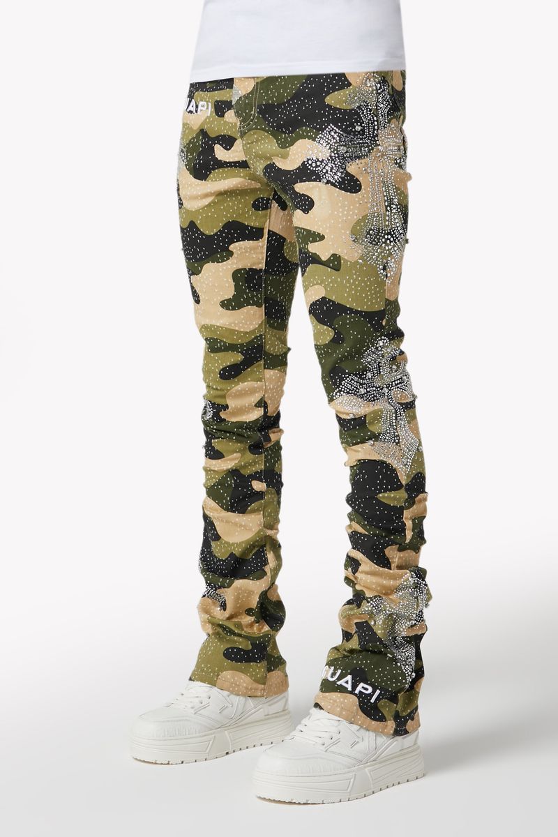Guapi Original rhinestone flare skinny pants