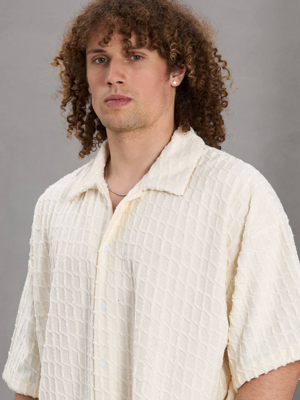 Masterboy Textured Waffle Shirt & Shorts Set
