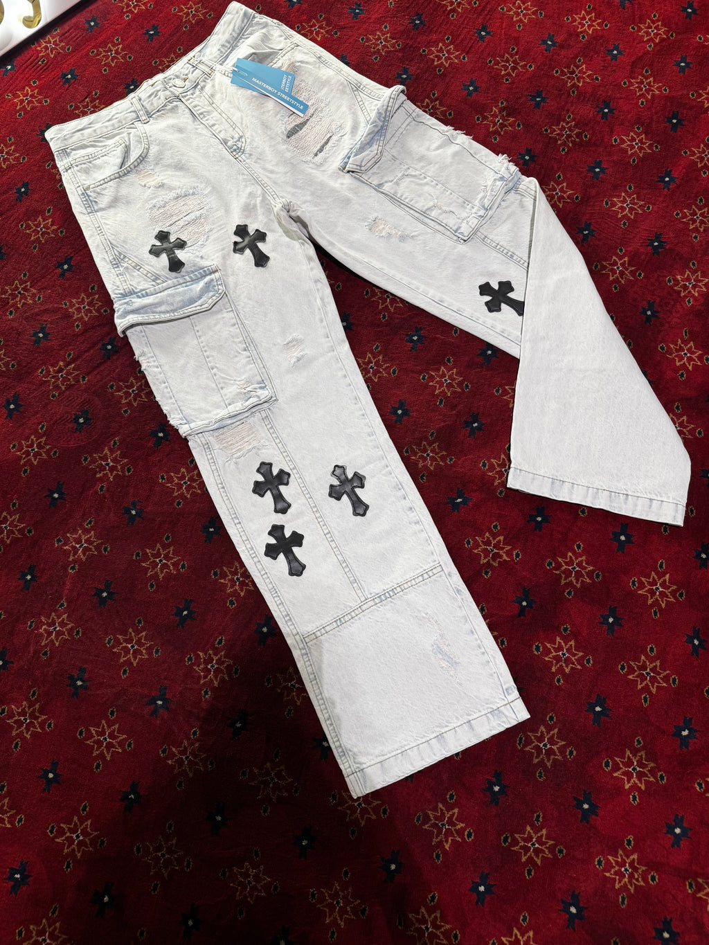 Masterboy cross Blue straight Jeans