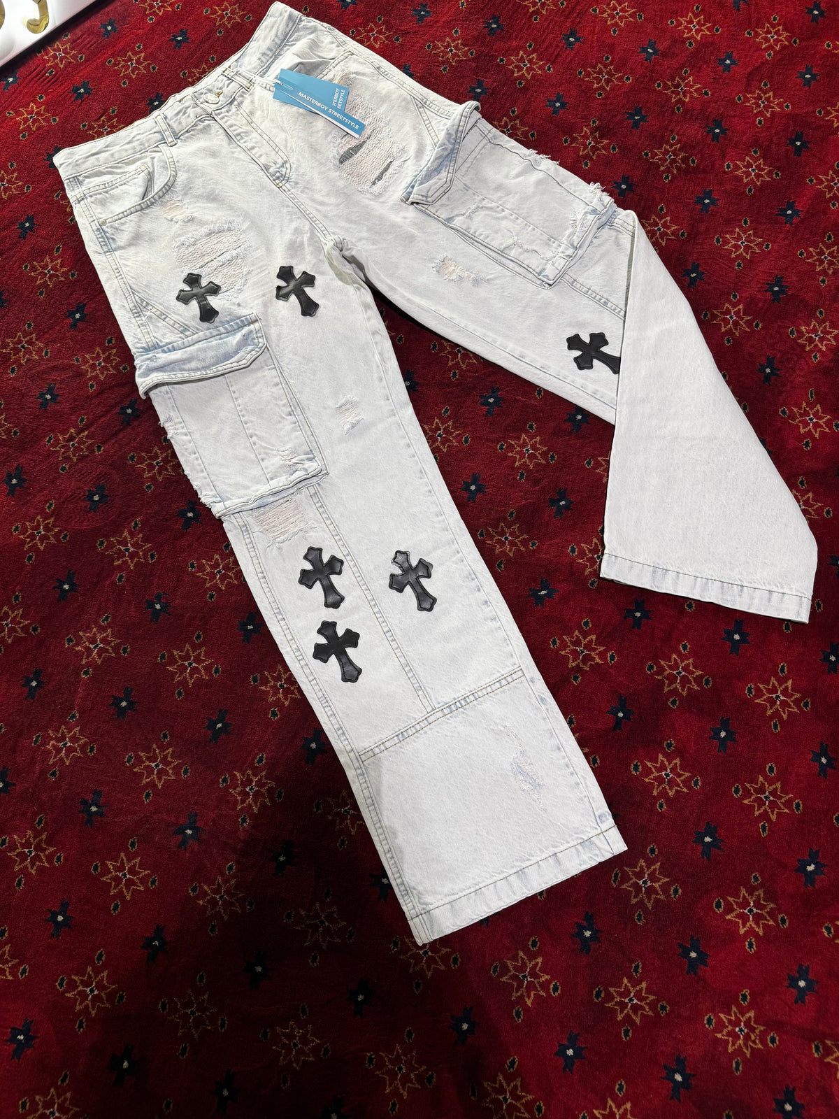 Masterboy cross Blue straight Jeans