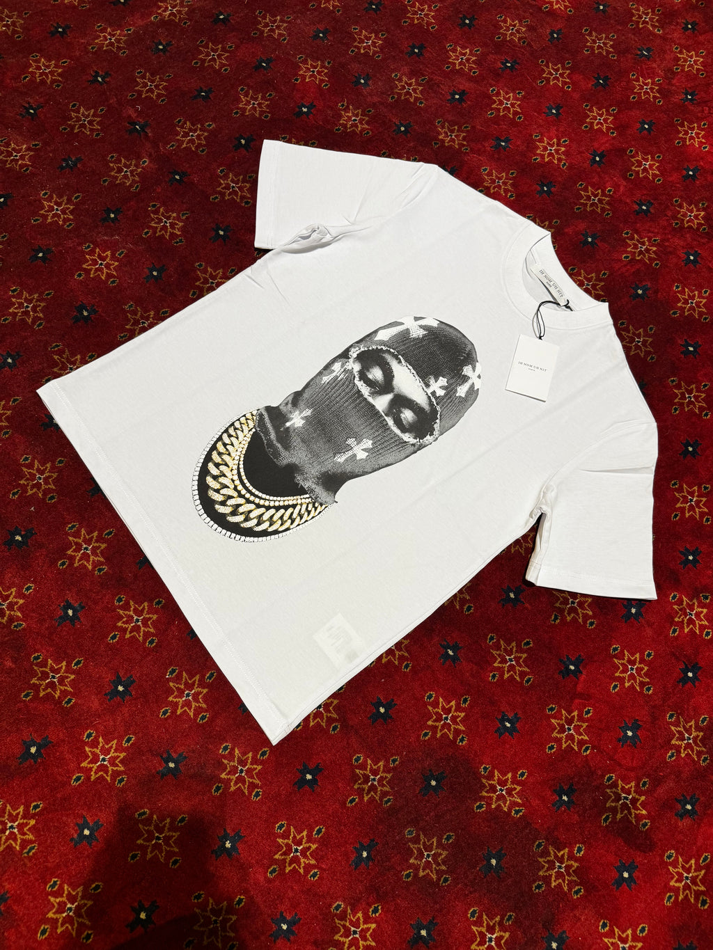 IH NOM Black Masked Cotton T shirt