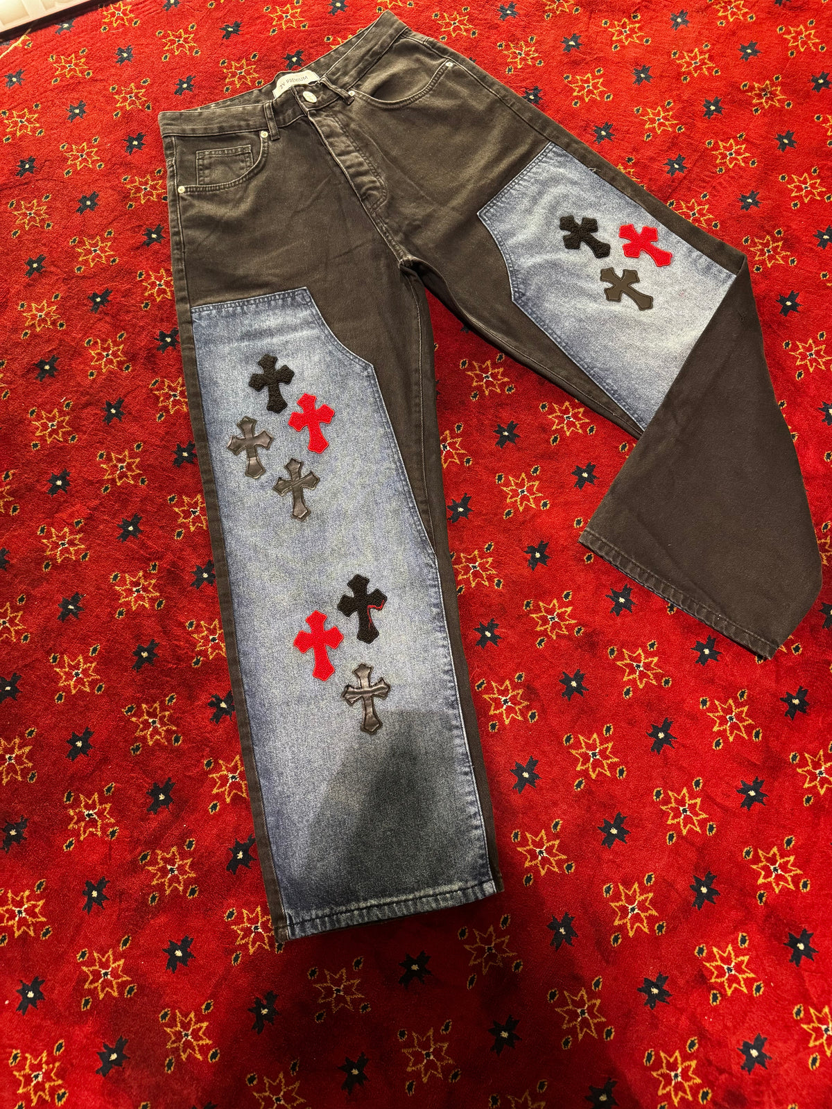 Masterboy cross Black straight Jeans