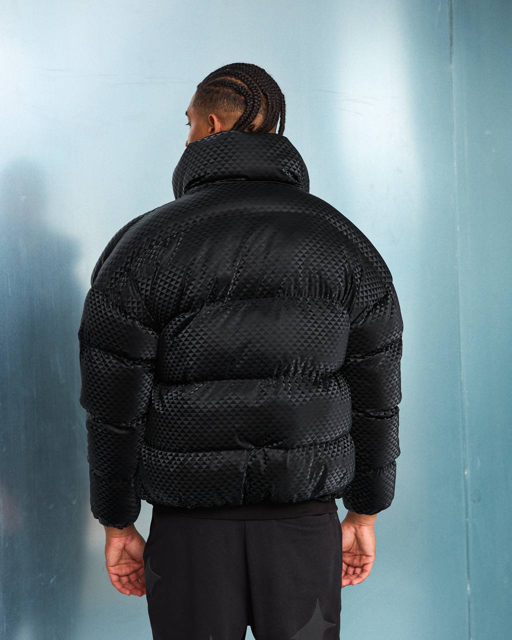 Matt Black Puffer jacket
