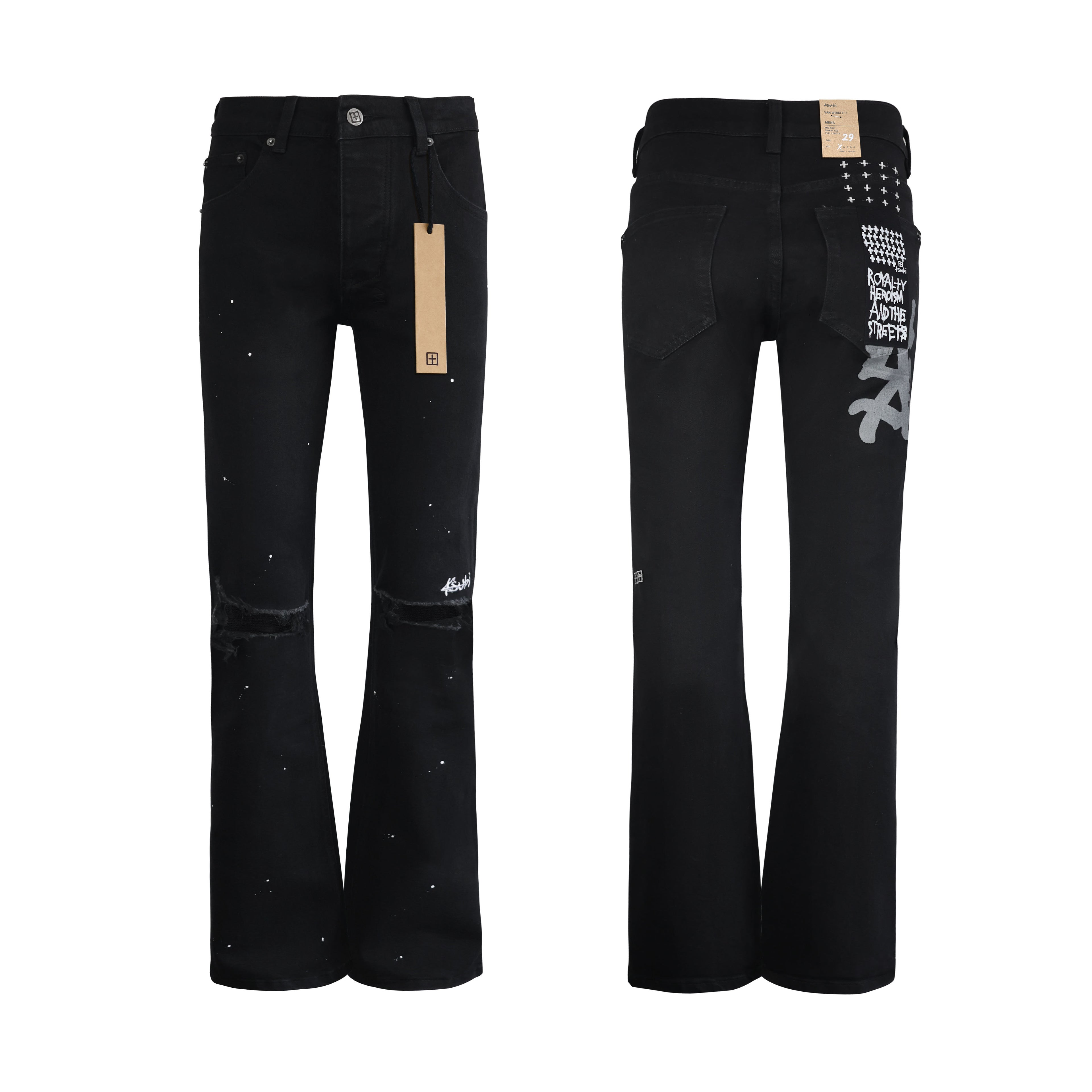 Black Ksubi Flare jeans