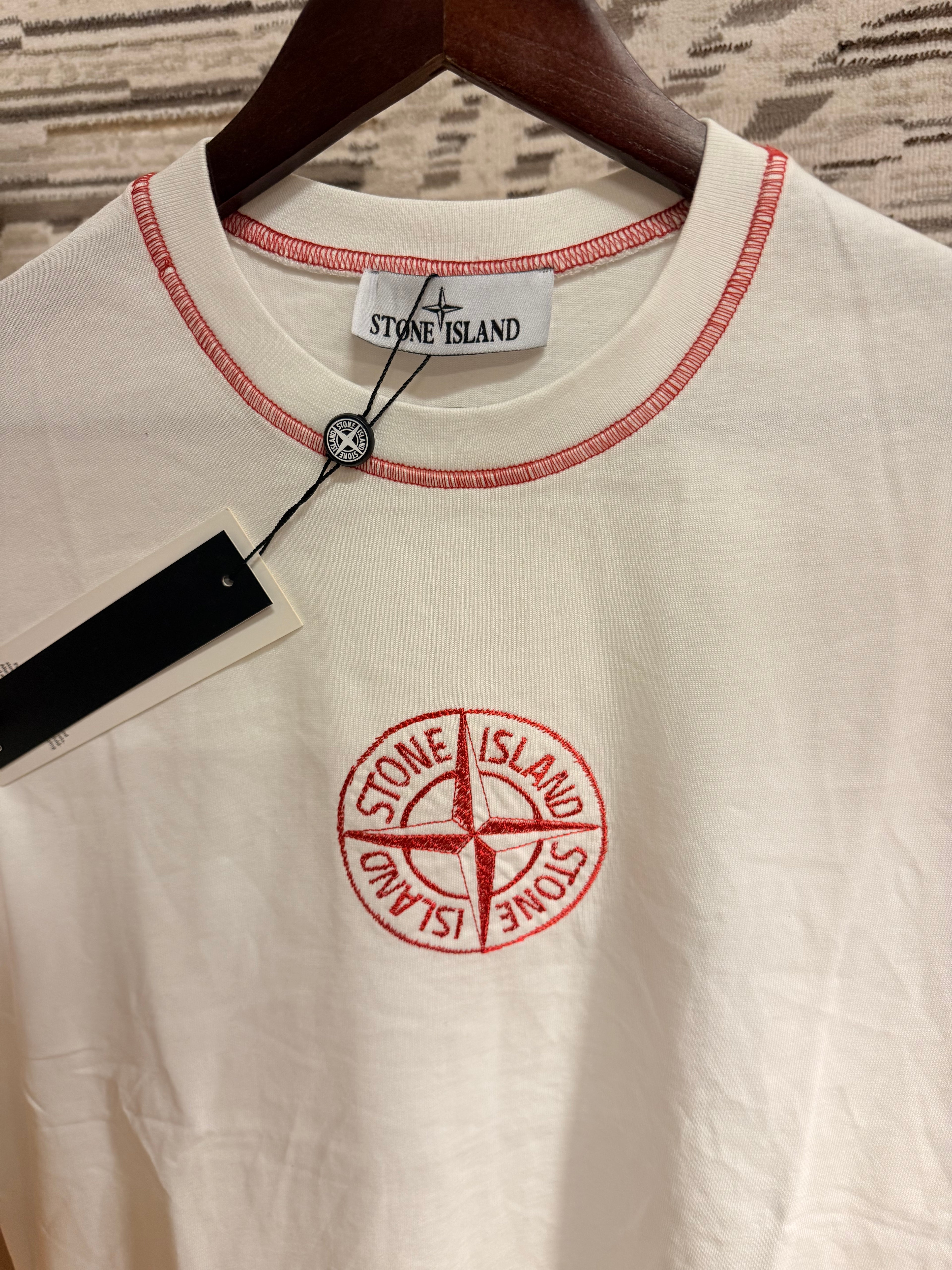 Stone Island T shirt embroidered all around