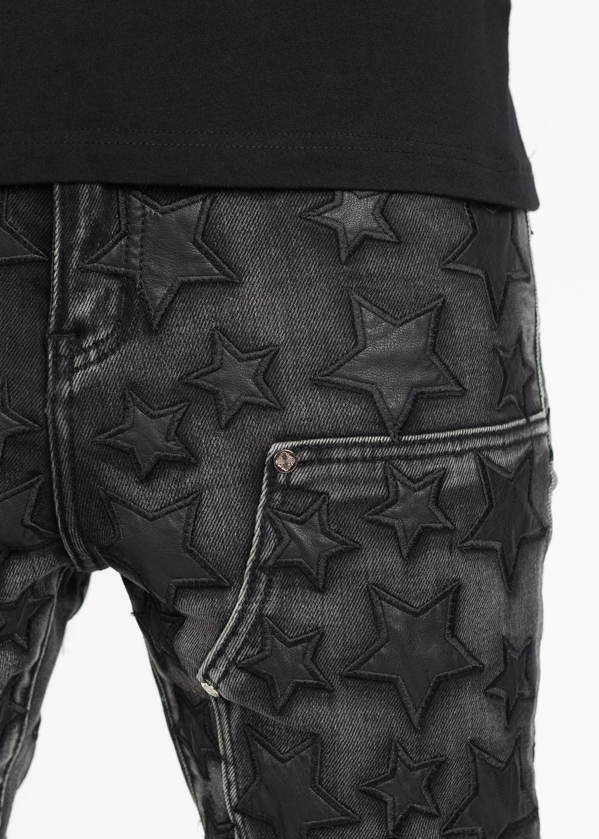 Aqua black Stars Denim (Aqua-Blue-Stars-Denim