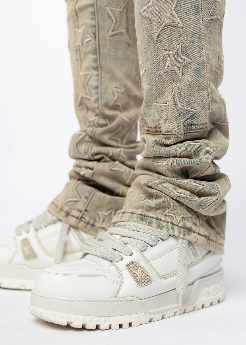 Aqua vintage Stars Denim (Aqua-Blue-Stars-Denim