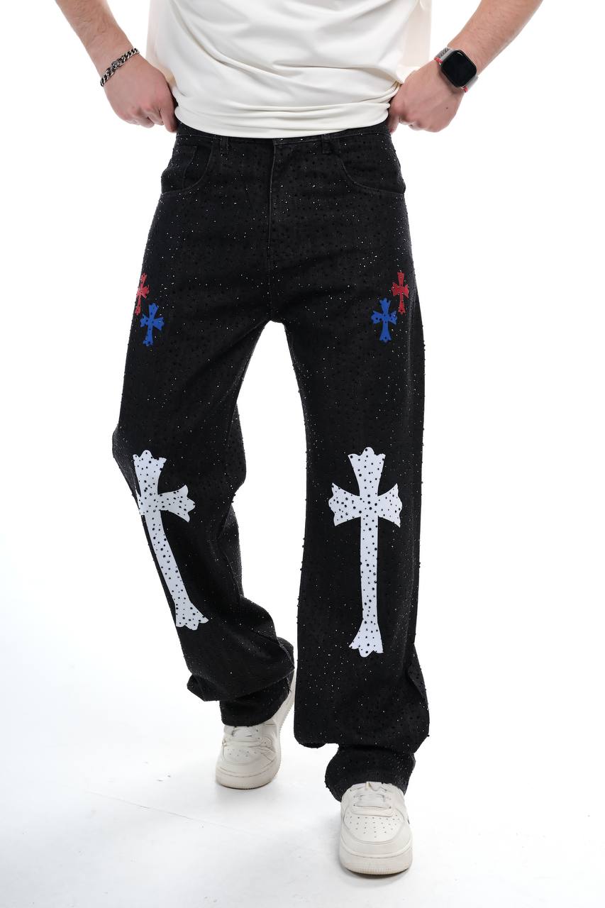 Crossfire Black Rhinestone Jeans