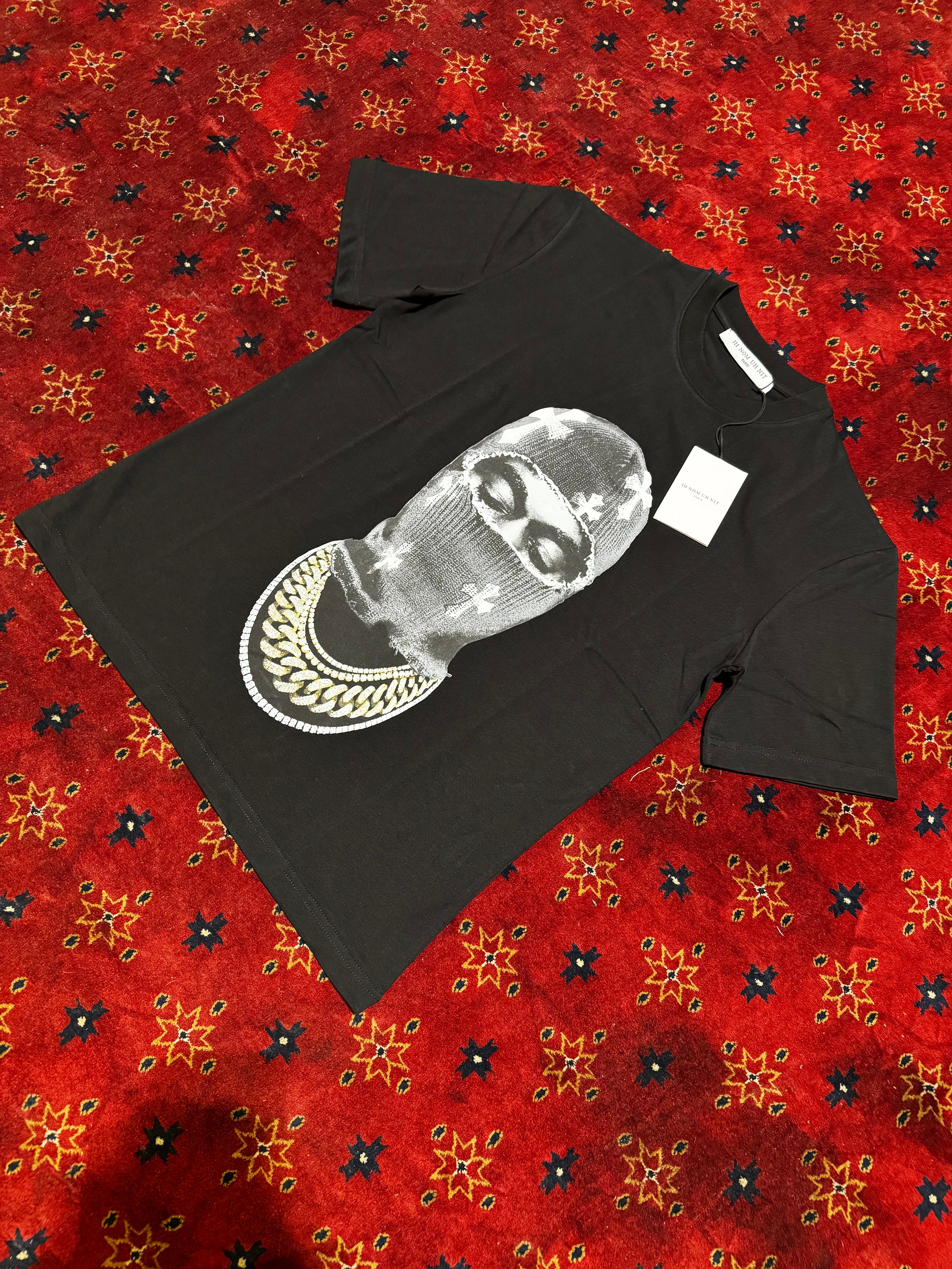 IH NOM Black Masked Cotton T shirt