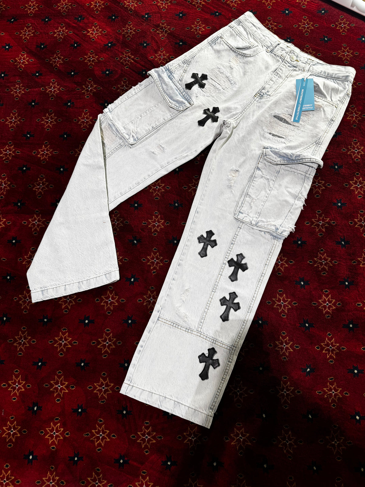 Masterboy cross Blue straight Jeans