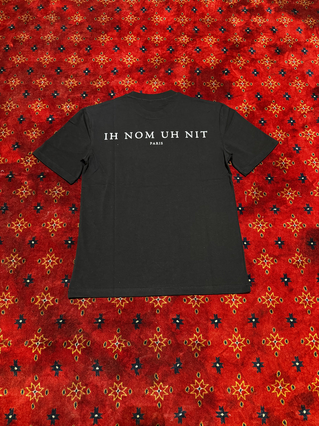 IH NOM Black Masked Cotton T shirt