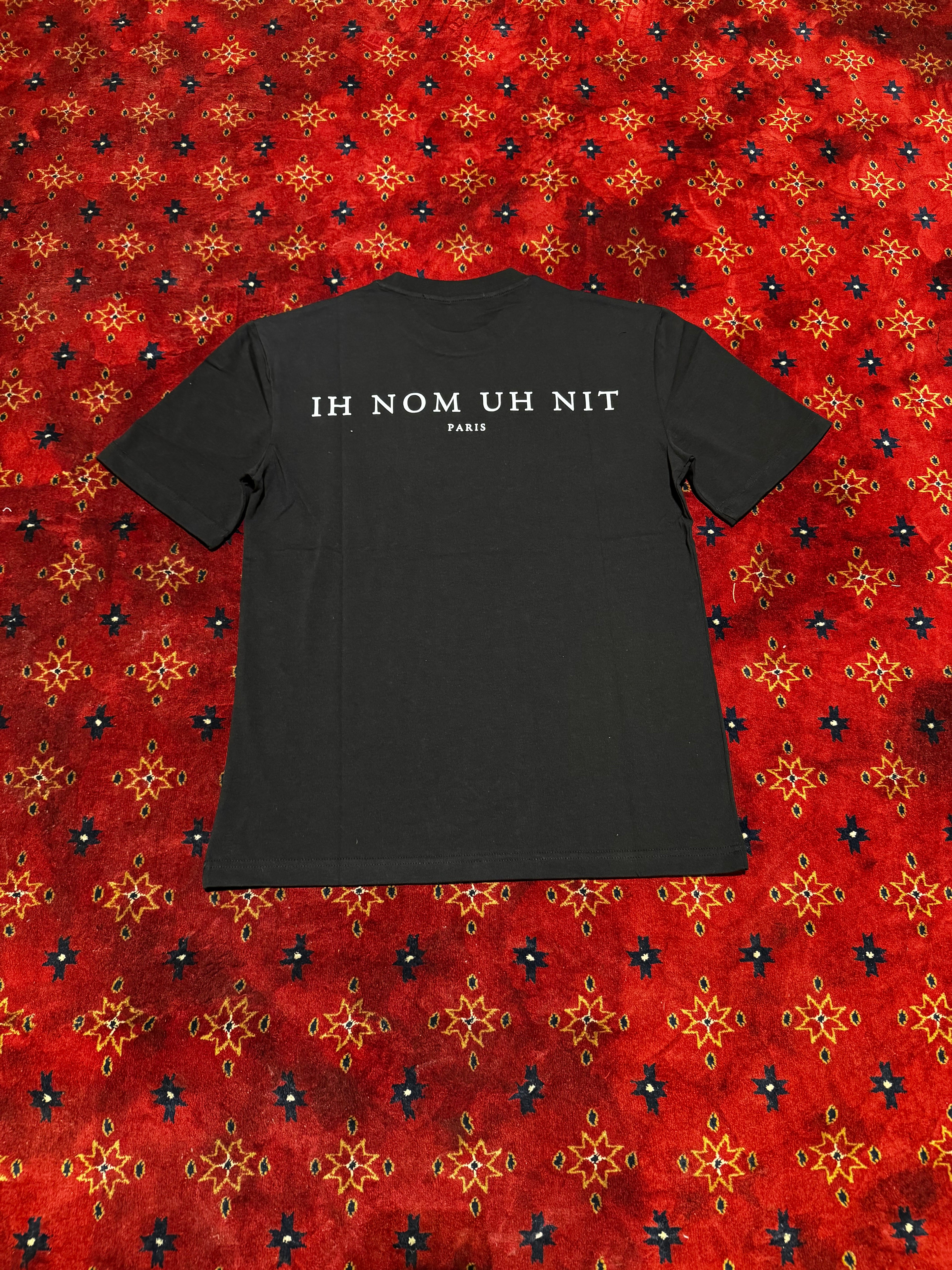IH NOM Black Masked Cotton T shirt
