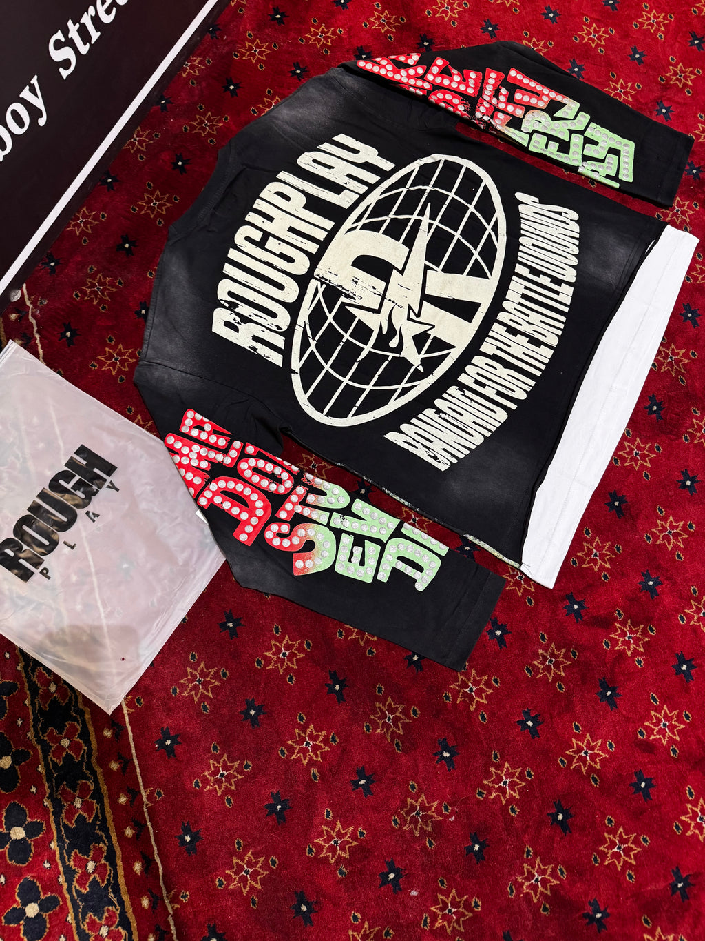Rough Play skull and Rose T-shirt