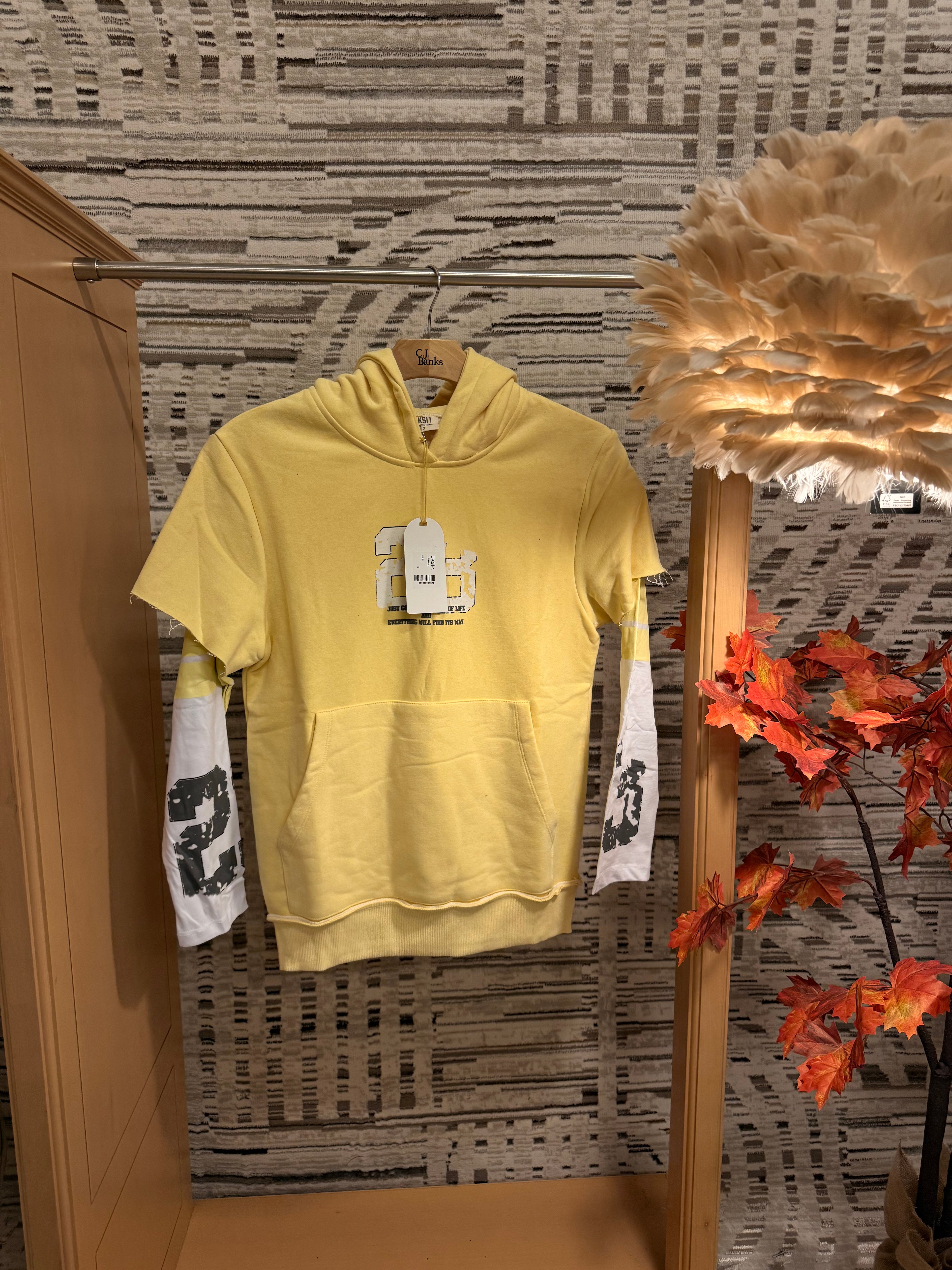 Double sleeve 23 hoodie