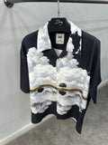 Luxury summer silk botton up