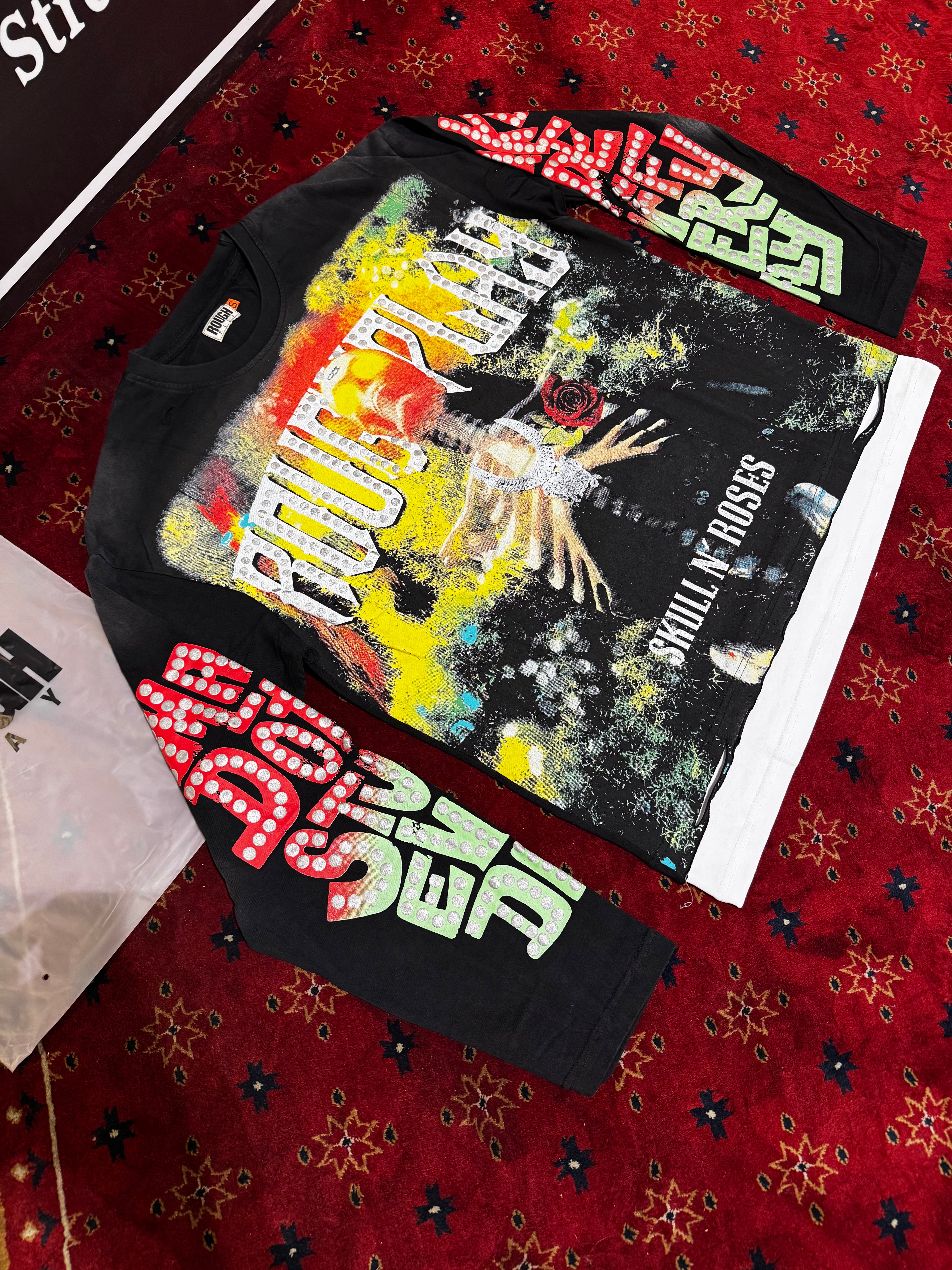 Rough Play skull and Rose T-shirt