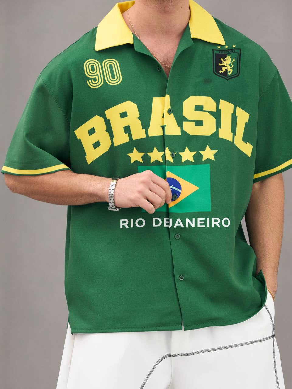 “Brazil Legacy Button-Up” streetstyle