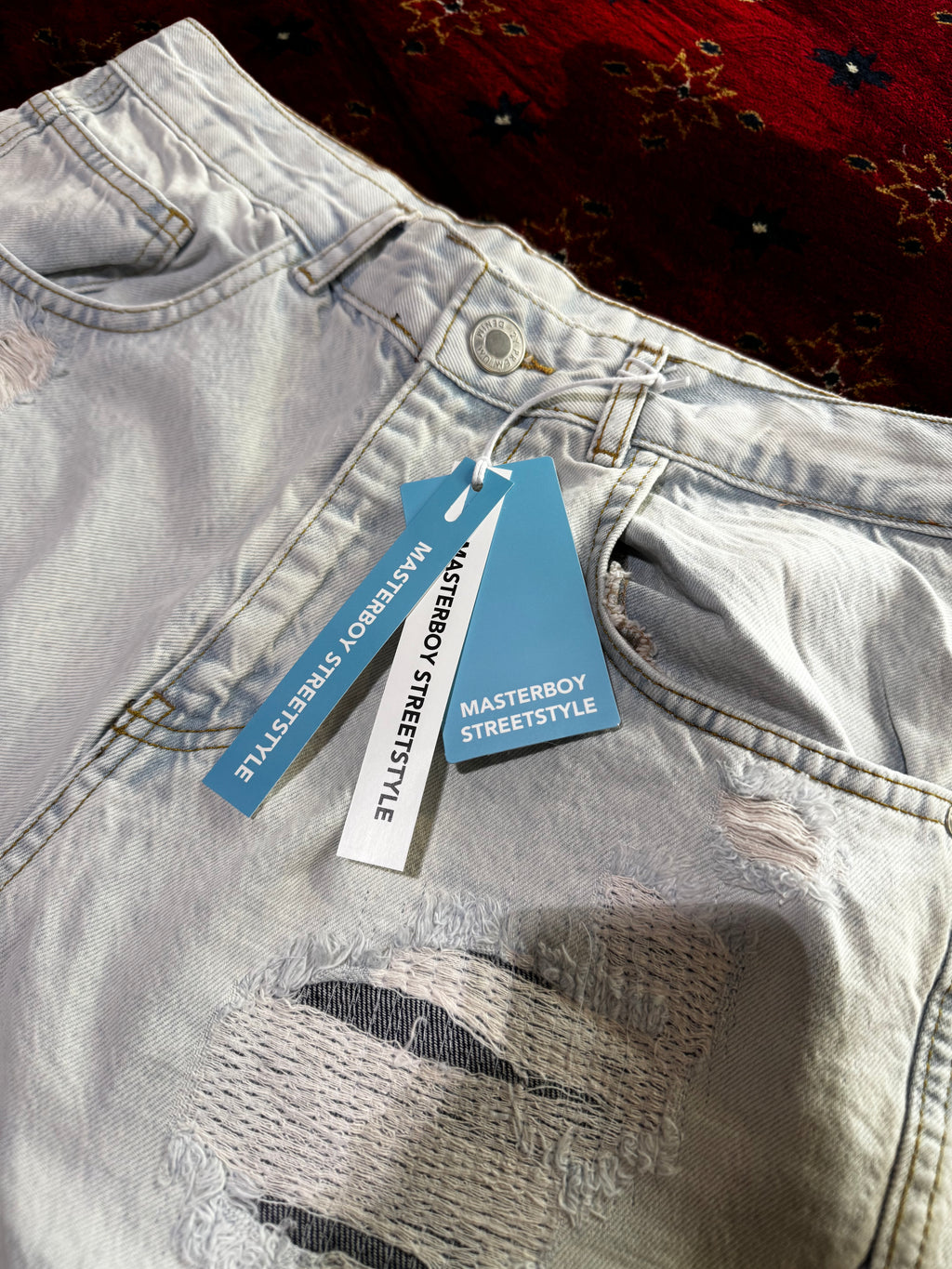 Masterboy cross Blue straight Jeans
