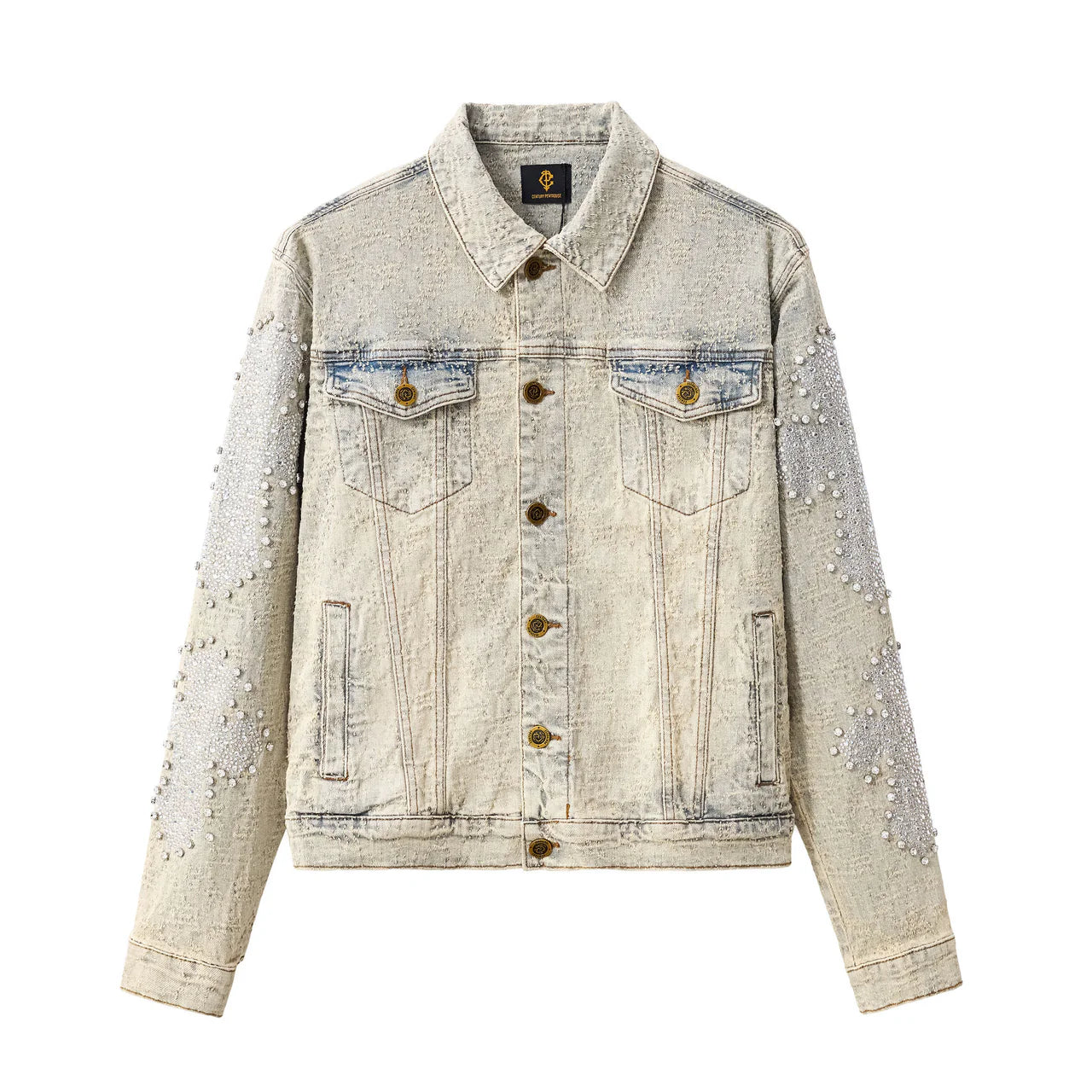 SANCTUM CROSS DENIM JKT – CENTURY PENTHOUSE TAN
