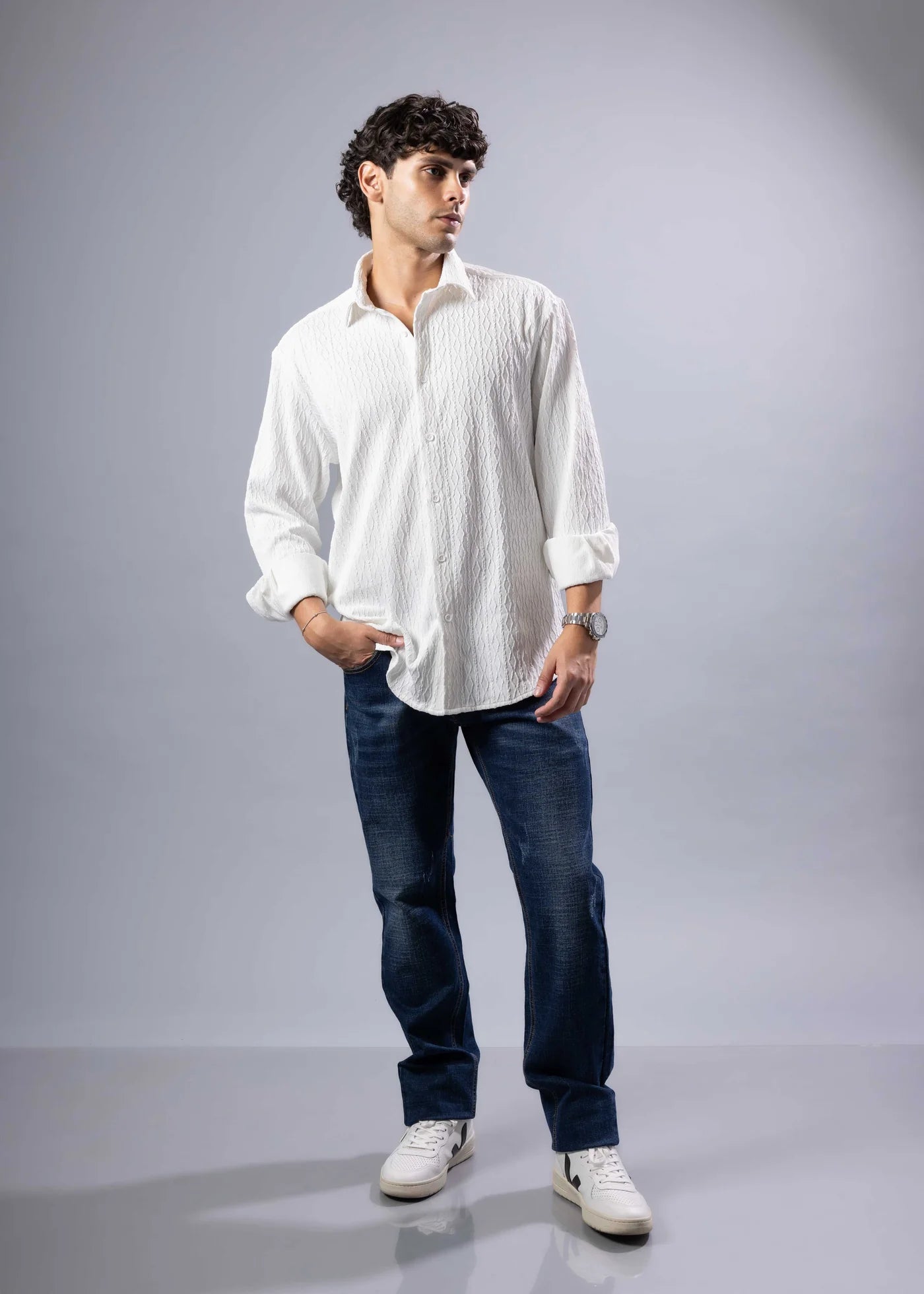 Men button up t shirt