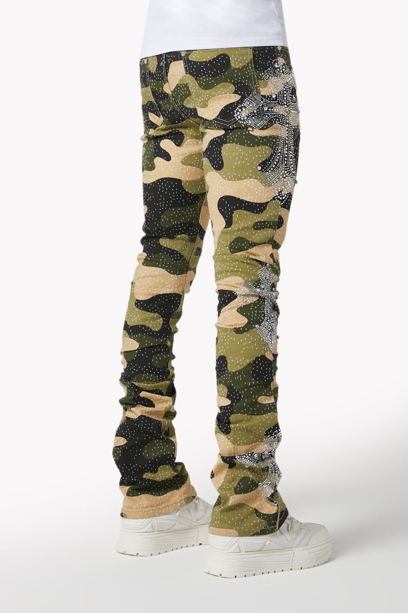 Guapi Original rhinestone flare skinny pants