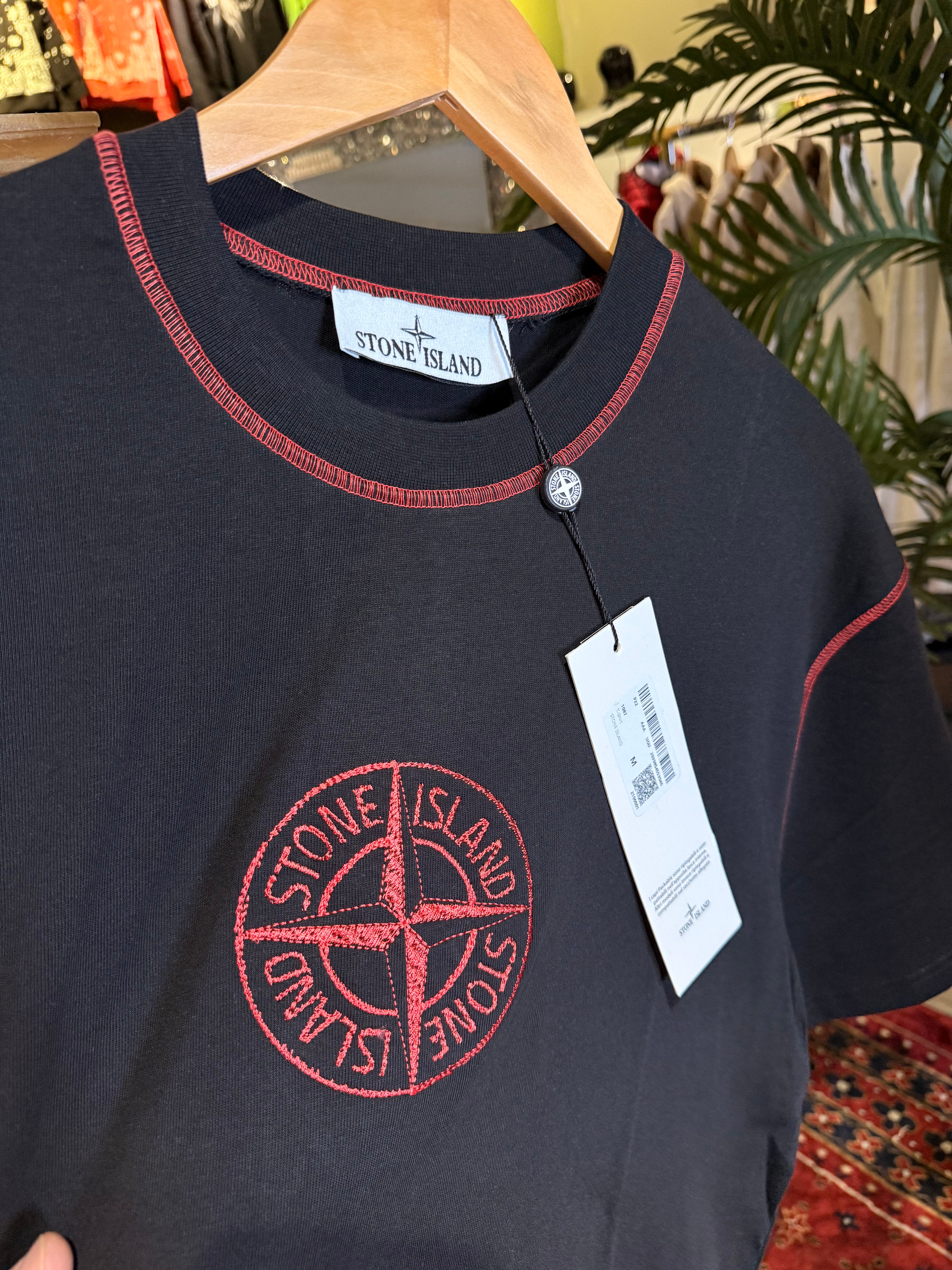 Stone Island T shirt embroidered all around t