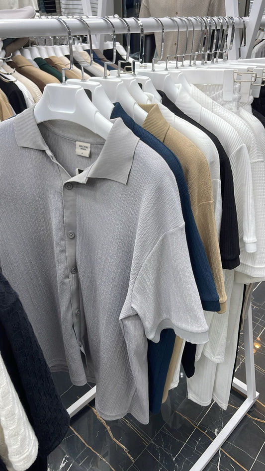 Gentle Button up solid color