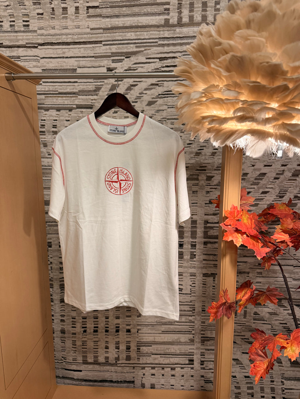 Stone Island T shirt embroidered all around