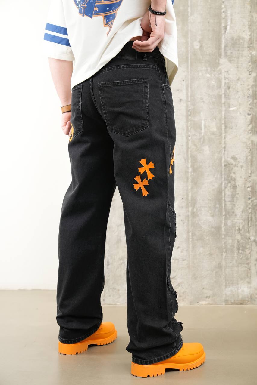 MB Denim Cross over,  Baggy Pants