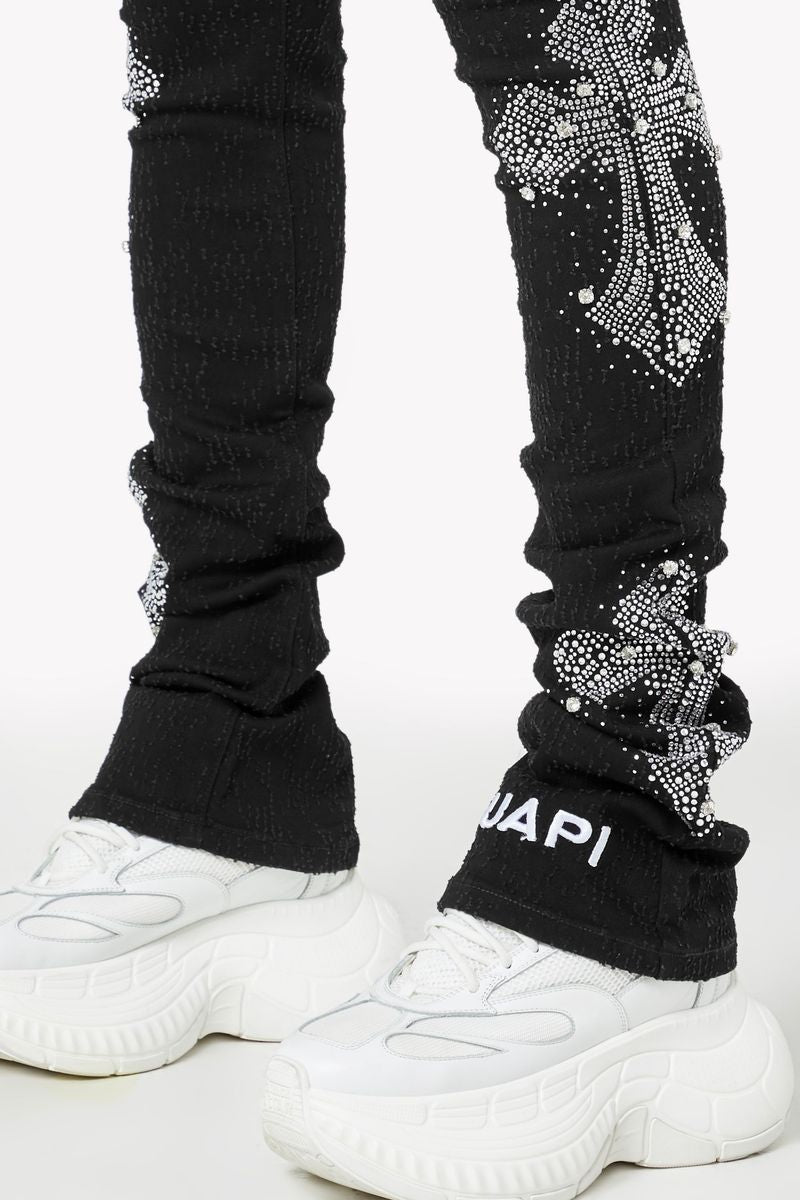 Guapi Original rhinestone flare skinny pants