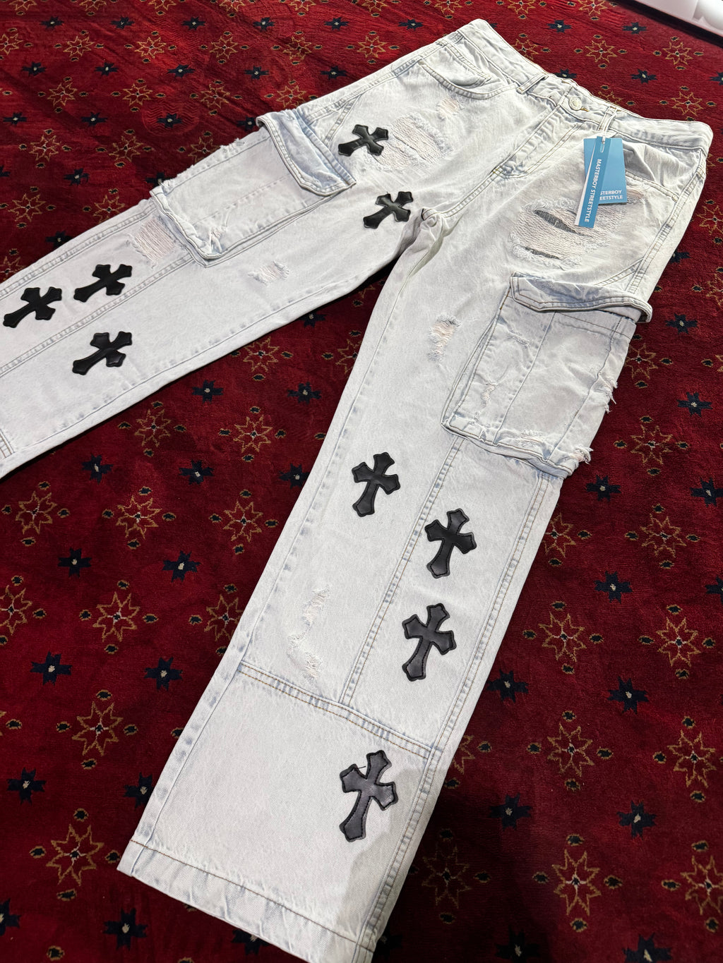 Masterboy cross Blue straight Jeans