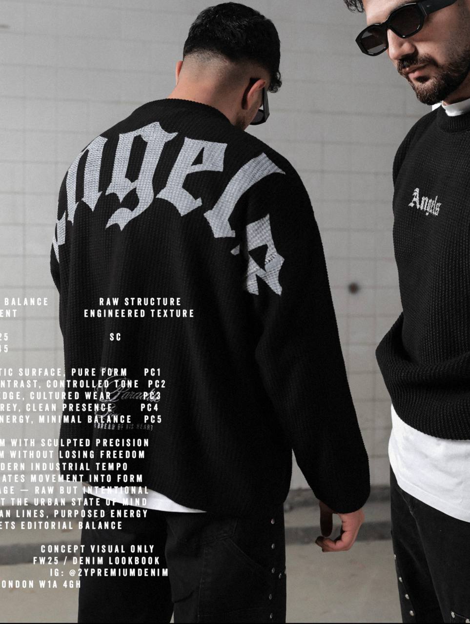 Angels oversized long sleeve sweater