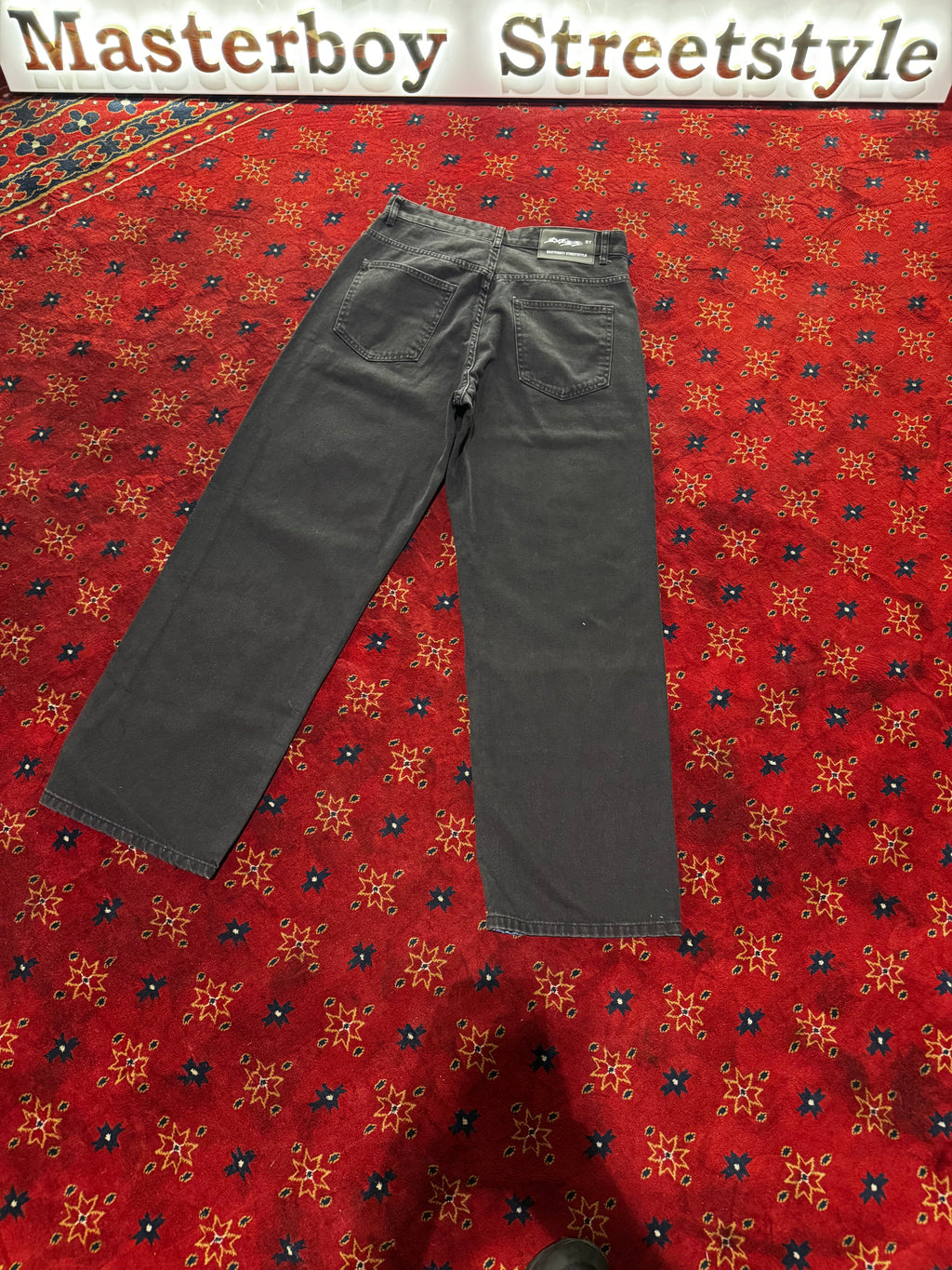 Masterboy cross Black straight Jeans