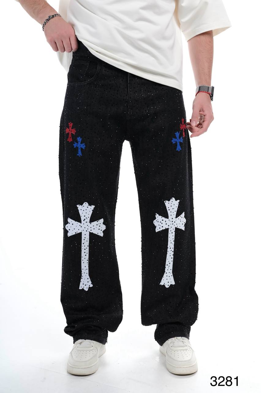 Crossfire Black Rhinestone Jeans