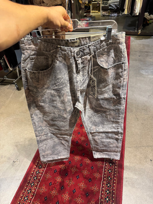 Camouflage straight pants