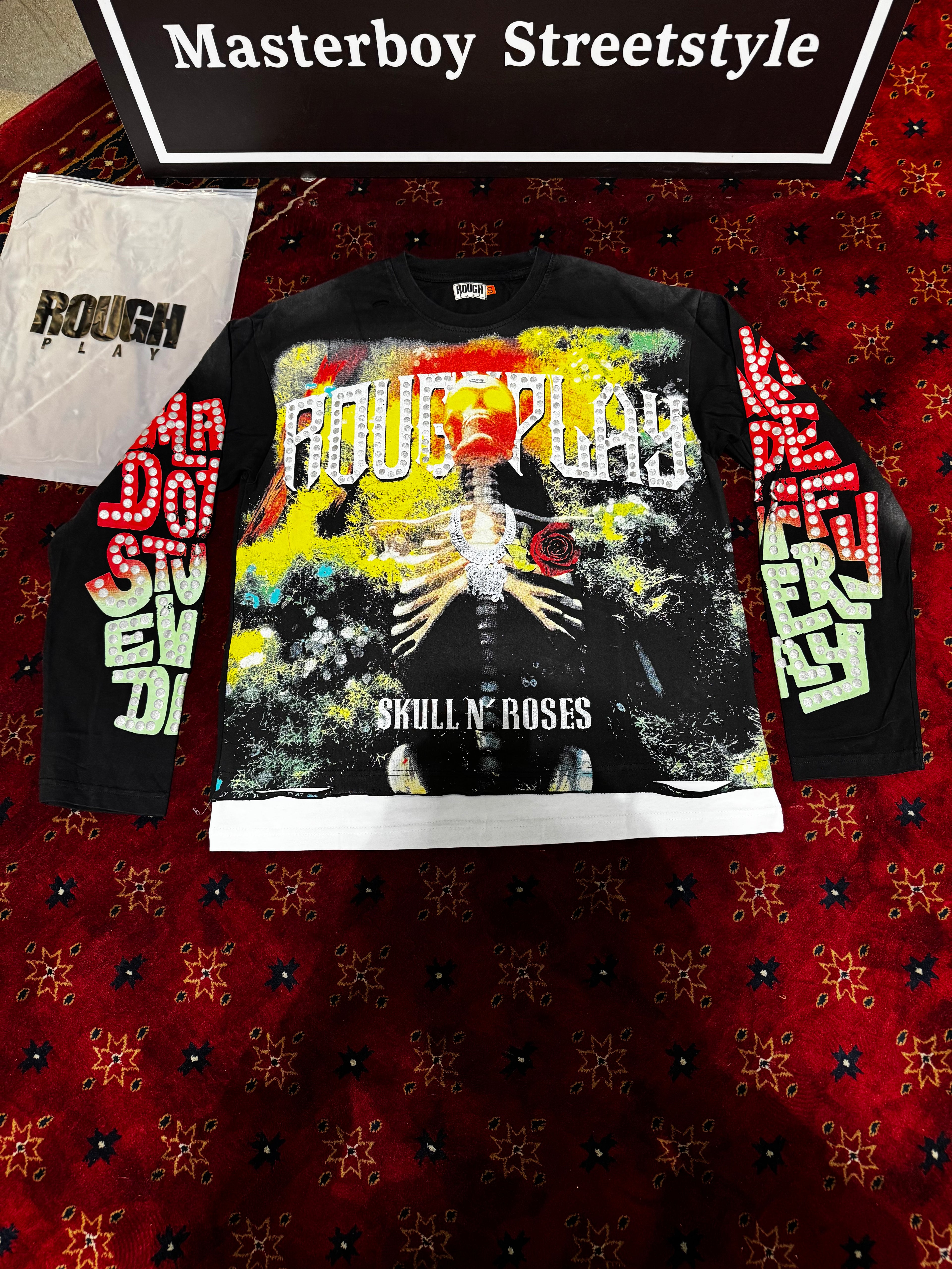 Rough Play skull and Rose T-shirt