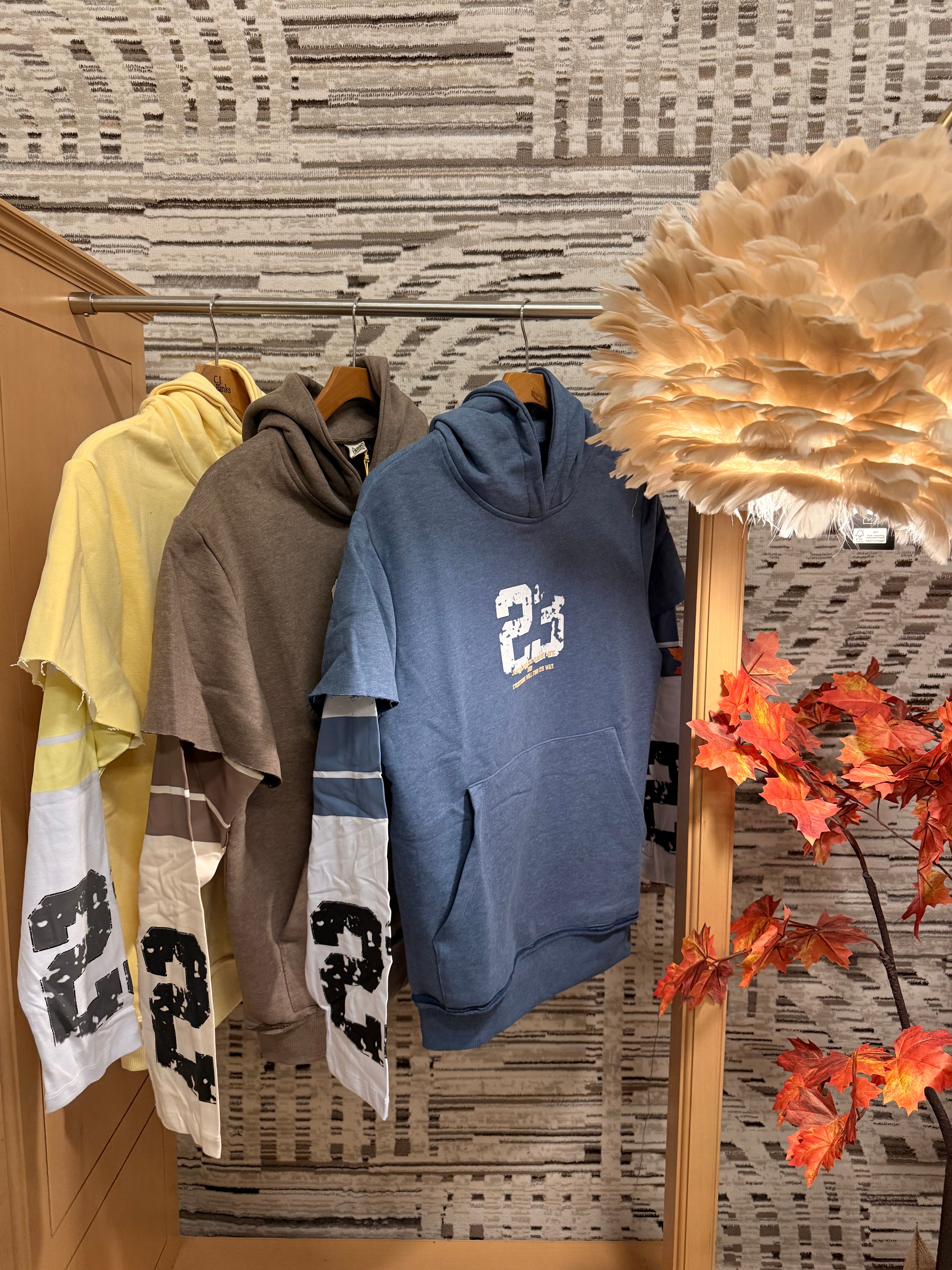 Double sleeve 23 hoodie